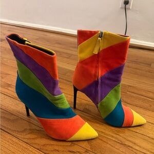 Alice + Olivia Multicolor Heeled Boots